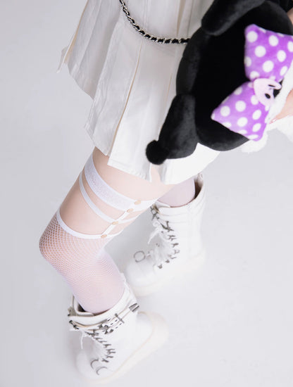 Arrive on the first floor - Punk Lolita Lace Stockings