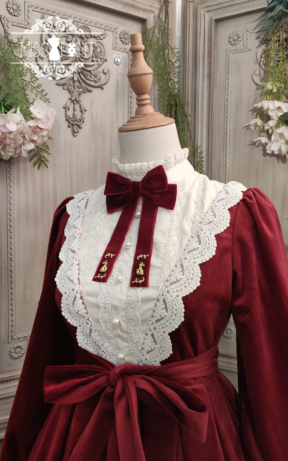 Miss Point - Customized Lolita Dress Vintage Elegant Velvet OP Dress