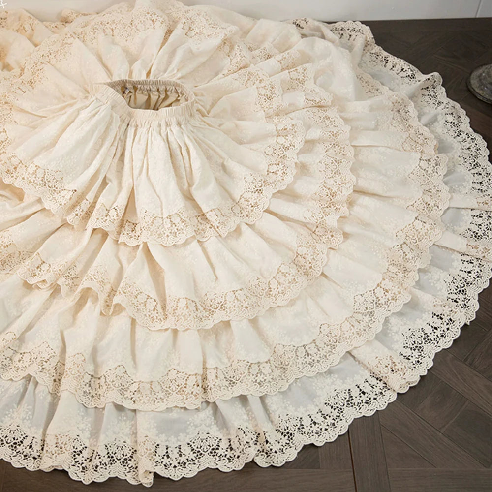 Miss Point - Forest Waltz - Classic Lolita Tiered Skirt Multi-layer Embroidered SK