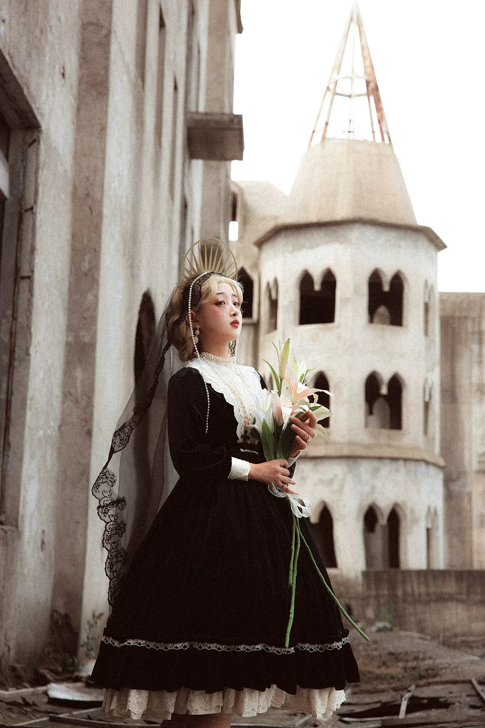 Miss Point - Customized Lolita Dress Vintage Elegant Velvet OP Dress