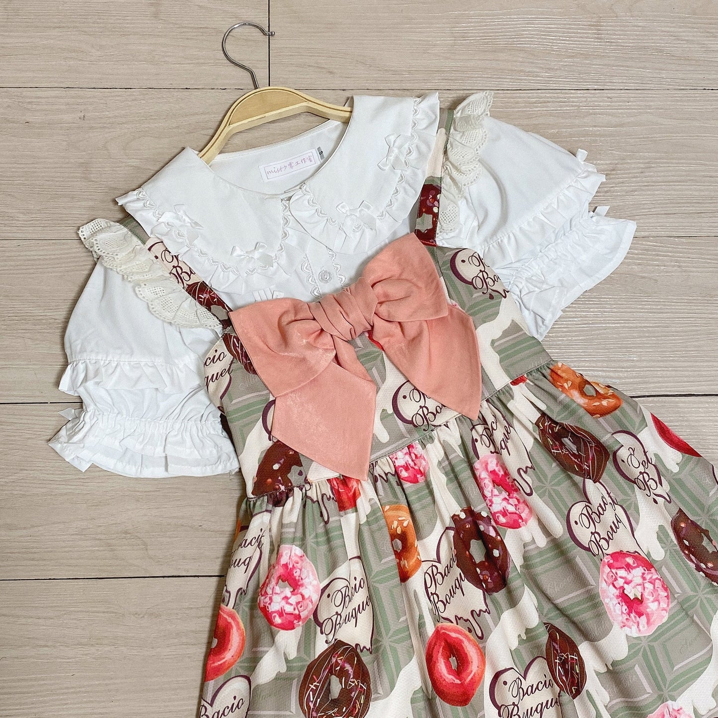 MIST - Creamy Condensed Milk - Kawaii Lolita Shirt Soft Girl Short-sleeved