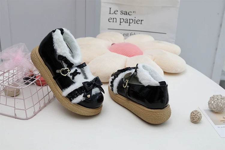 Fairy Godmother - Winter Girly Lolita Shoes Lolita Ankle Strap Shoes