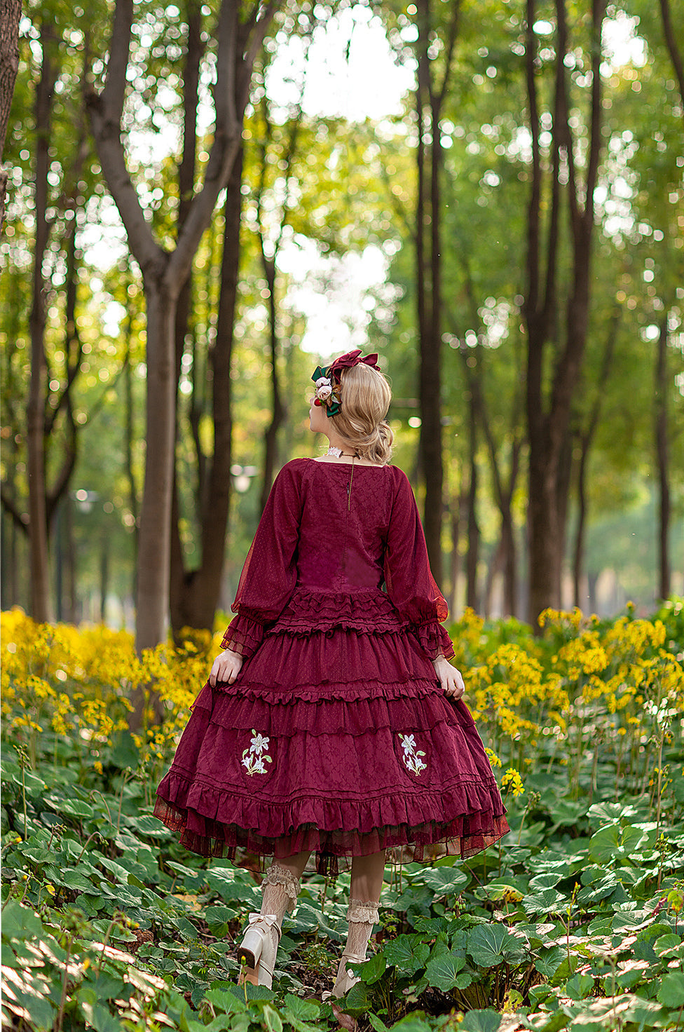 Infanta - Melaleuca Lily - Embroidery Country Lolita Blouse and Skirt