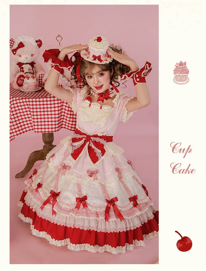 Mademoiselle Pearl - Cup Cake - Sweet Lolita OP Dress Kawaii Lolita JSK SK