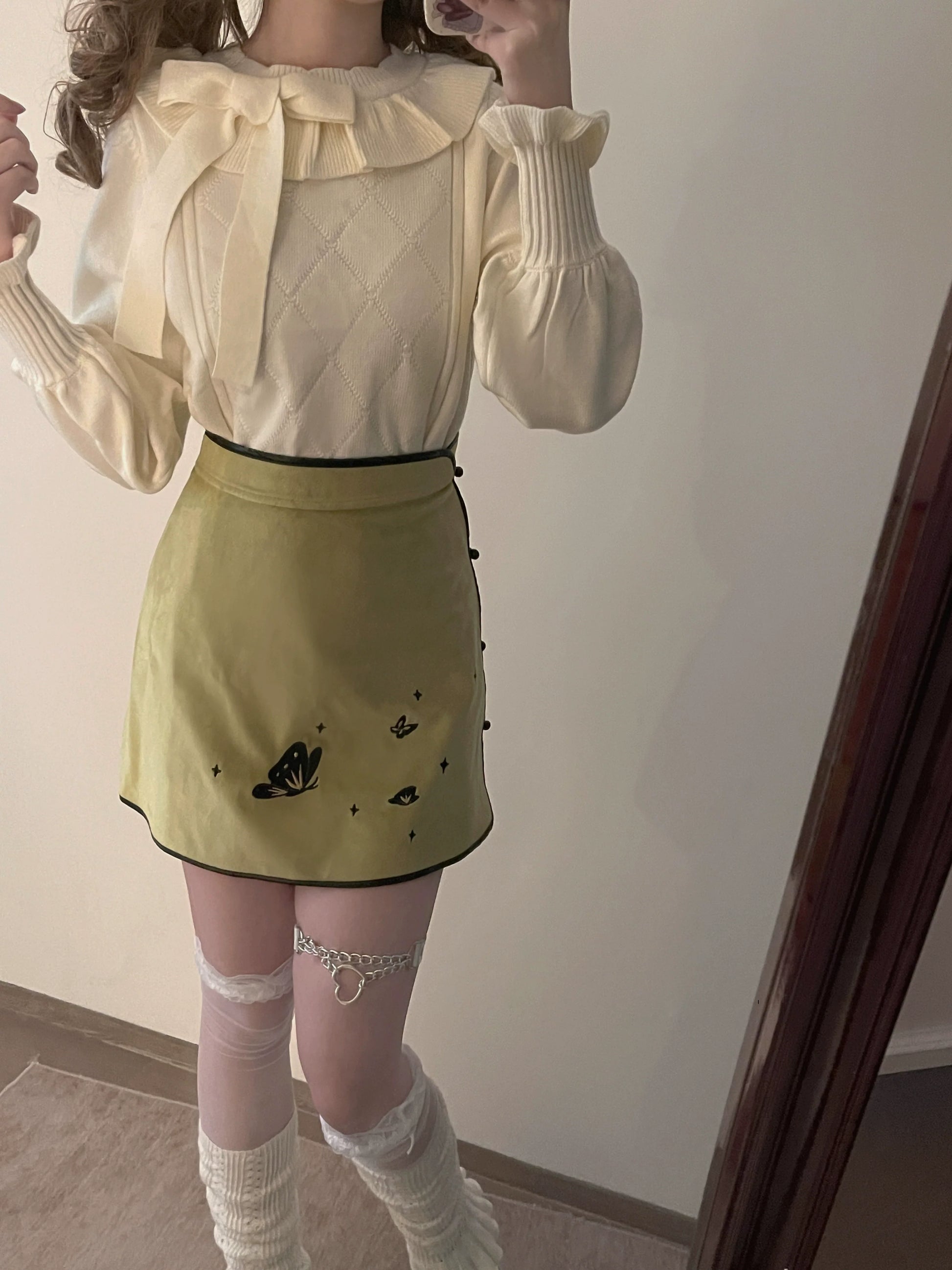 MIST - Mist Cotton - Winter Lolita Sweater Cute Knit Shirt