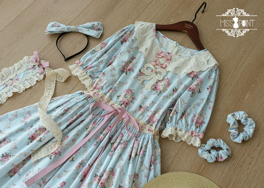 Miss Point - Customized Elegant Lolita OP Dress Cute Daily Girl Short Lolita Dress