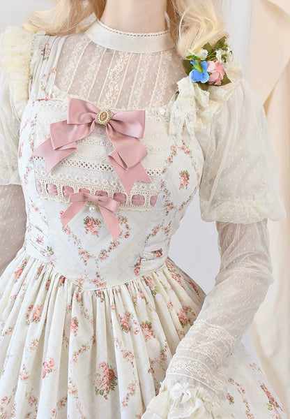 Miss Point - Kaleidoscope - Classical Lolita Shirt Dot Gauze Detachable Puff Sleeve Blouse Customized