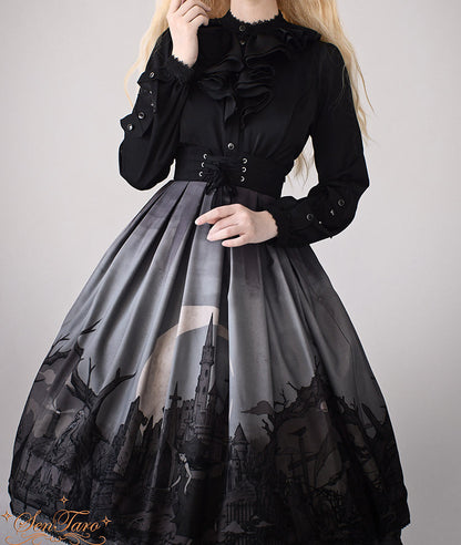 Sentaro - Dark Forest - Elegant Baroque Lolita Blouse