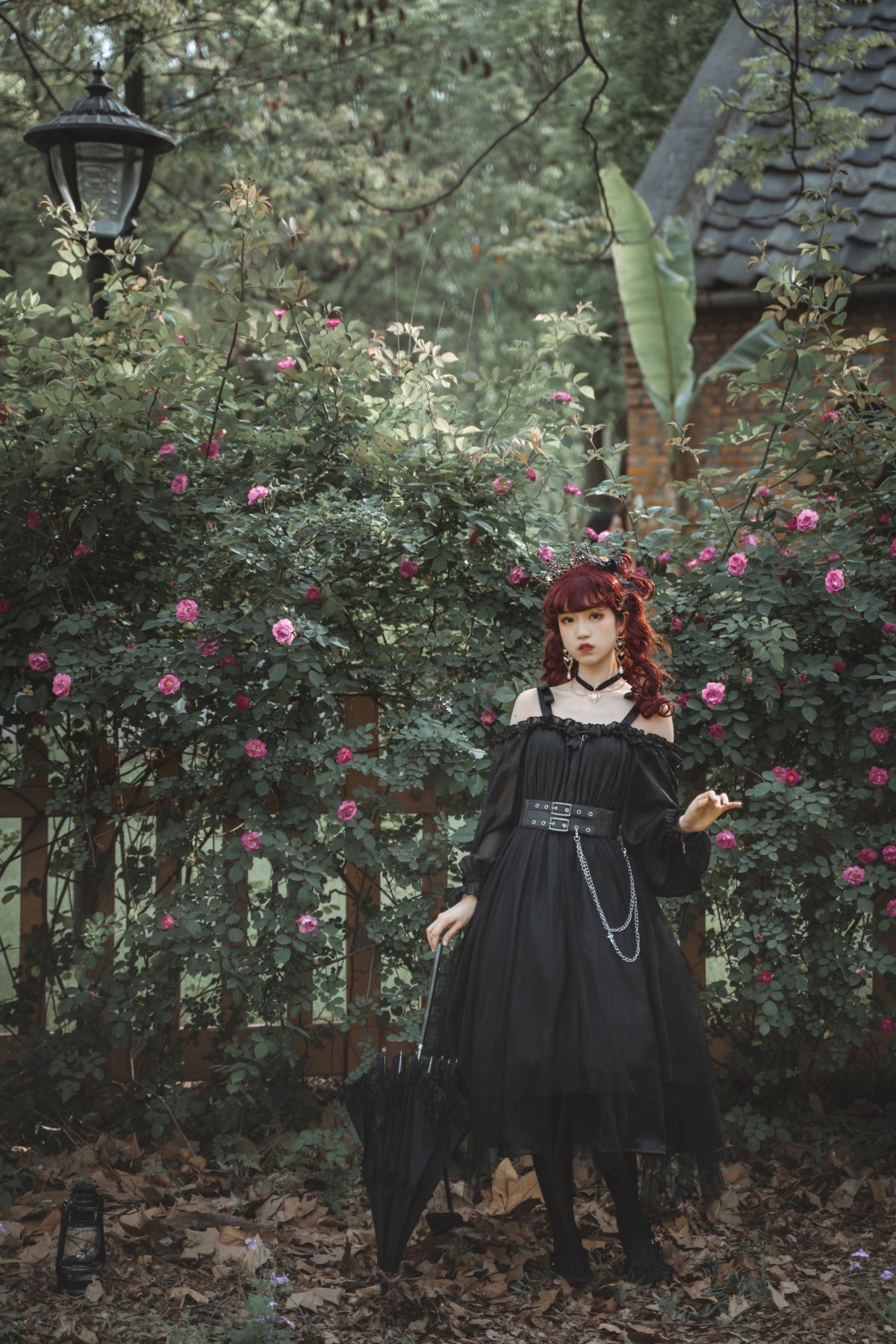 Cornfield Lolita - The Girl Assassin - Halloween Gothic Lolita Irregularly Hemline Dress