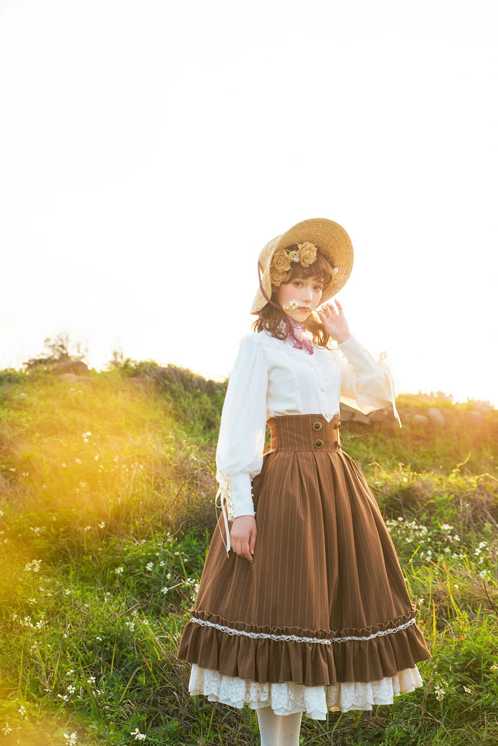 Miss Point - Rose Doll - Elegant Lolita Mutton Sleeve Blouse