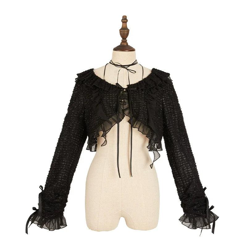 Nuit De Cellophane - A Thousand Moonfalls - Elegant Lolita JSK Dress Thin Cardigan