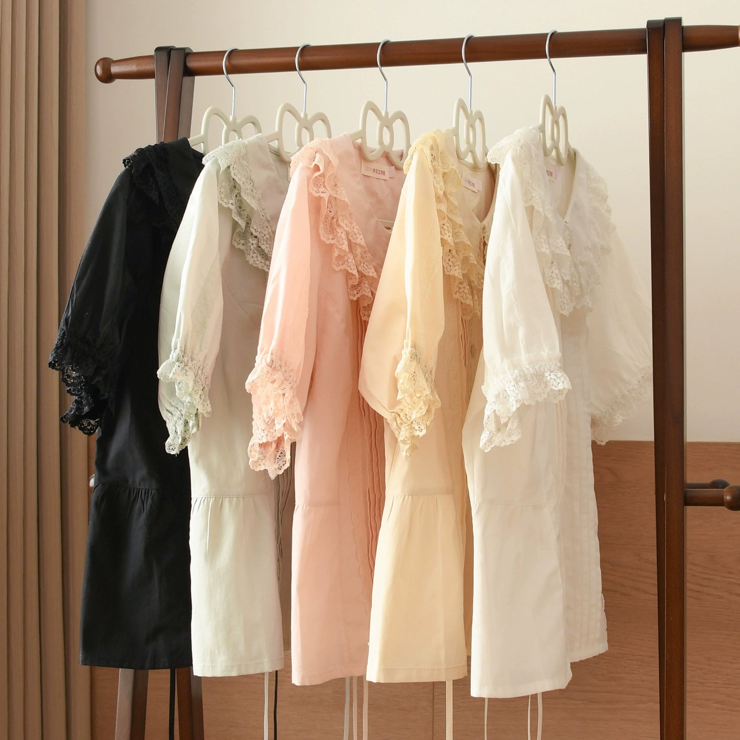 MIST - Hyde Garden - Cotton Lolita Blouse Puff Short Sleeve Shirt