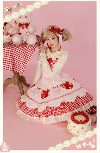 Mademoiselle Pearl - Cup Cake - Sweet Lolita OP Dress Kawaii Lolita JSK SK