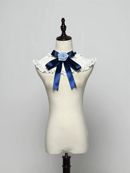 LeMiroir - Winter Solstice - Elegant Lolita Hat, Detachable Collar, Handbag