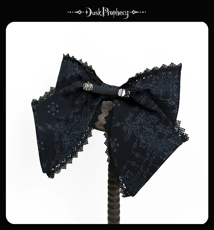 DuskProphecy - Coccyx - Elegant Lolita Hair Accessories Set Multicolors