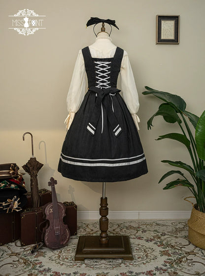 Miss Point - Customized Lolita Jumper Dress - Elegant College Lolita JSK
