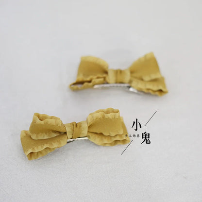 Xiaogui - Cute Lolita Headwear Ponytail Hairclips Daily Lolita Accessories