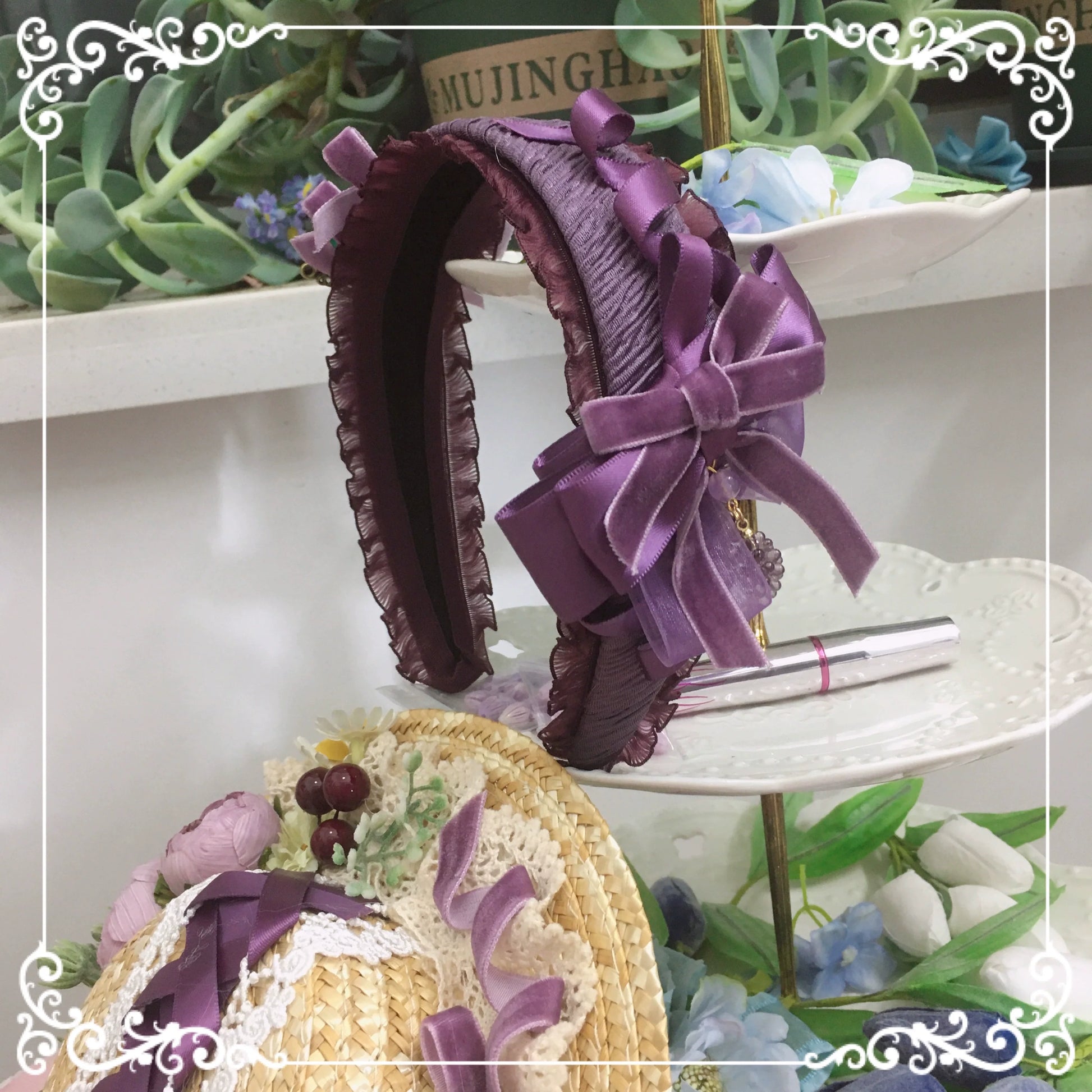 Chestnut Lolita - Louvre Vineyard Accessory Hairband Retro Lolita KC