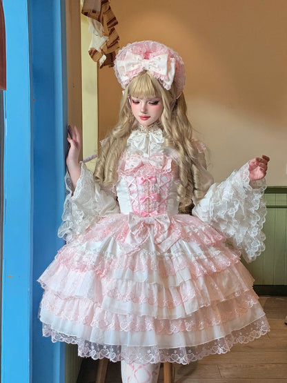 Sugar Girl - Love Overture - Sweet Lolita JSK, Tiered Ruffles Dress