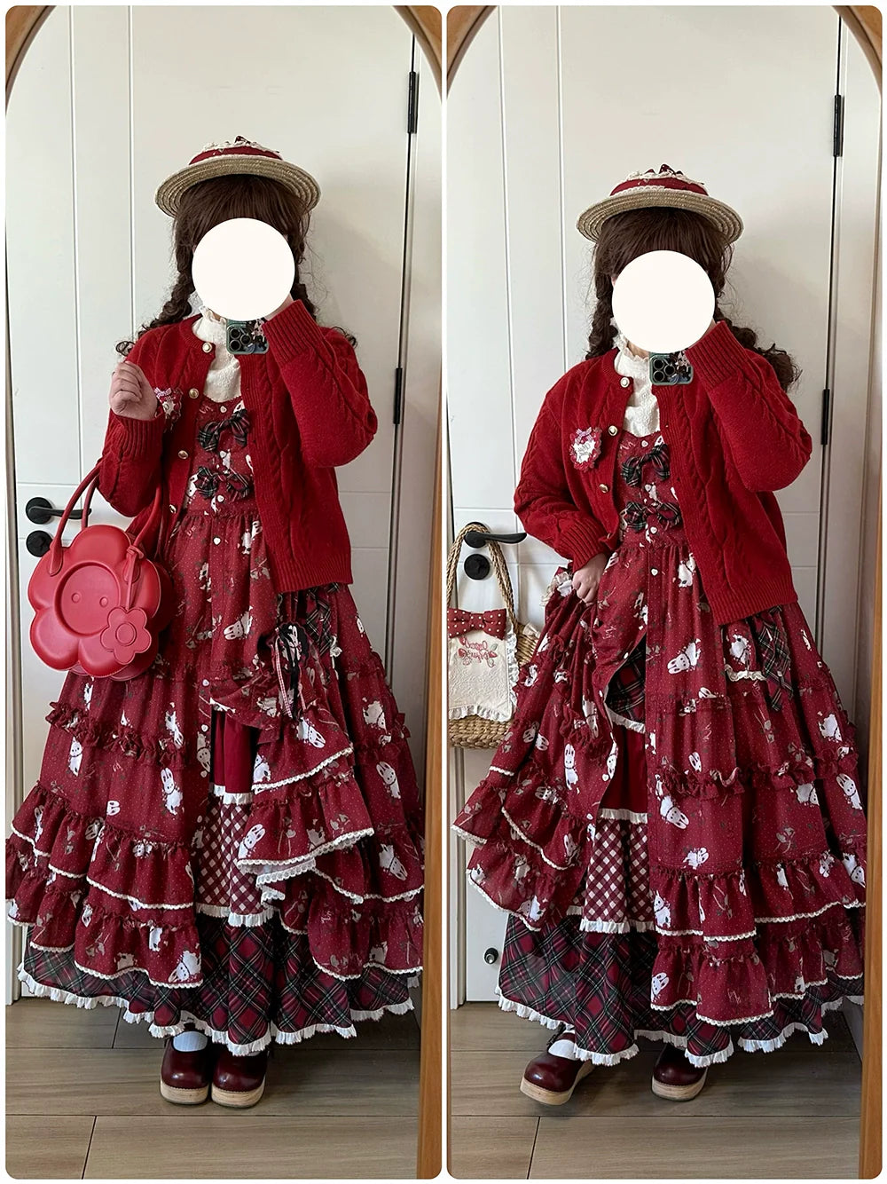 Miss Point - Forest Berry Bunny - Sweet Lolita JSK Elegant Bunny Print Dress