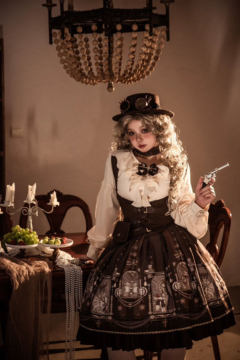 Miss Point - Demon Hunter's Diary - Gothic Lolita PU Leather Vest