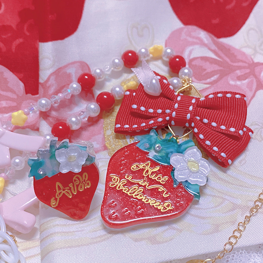 Halloween Alice - Lolita Strawberry Accessory Set