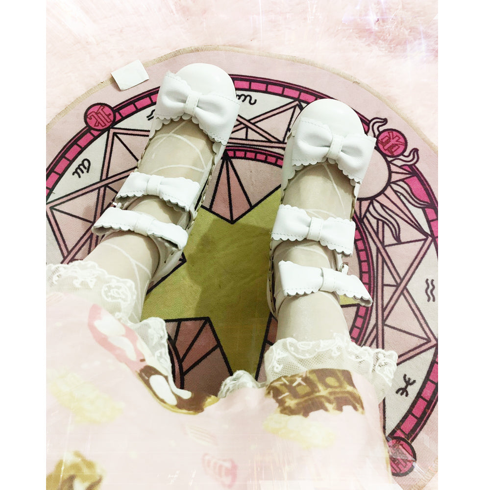 Sosic - Gott Melody - Round-head Bowtie Leather Lolita Shoes