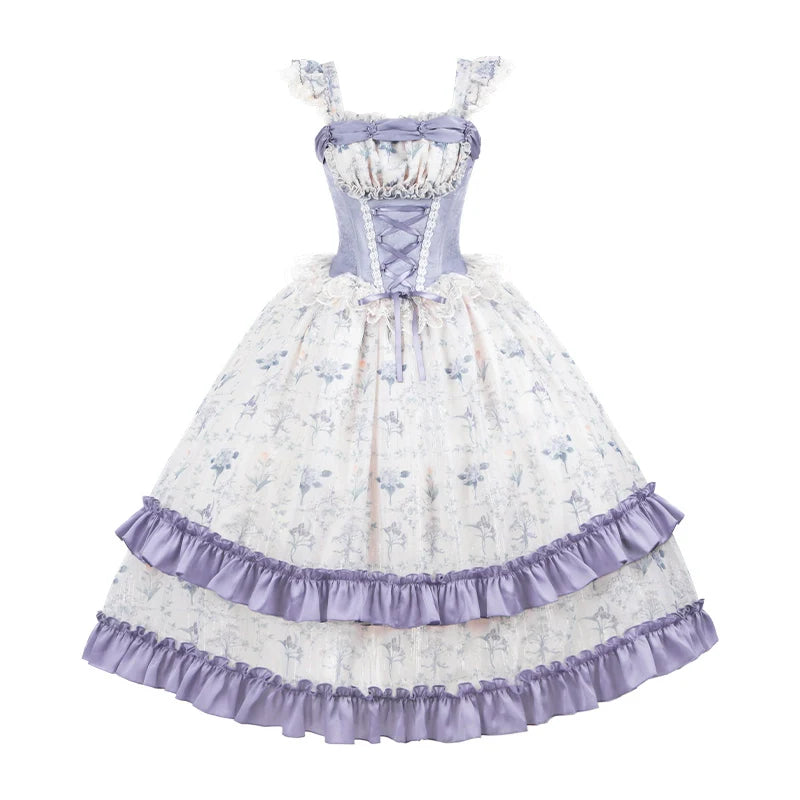 With PUJI - Iris Secret - Twins Lolita Summer Dress, Empire OP, Bodice JSK