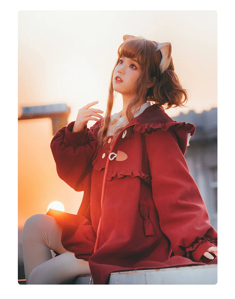 Fairy Cat - Sweet Lolita Coat Autumn and Winter Lolita Outwear