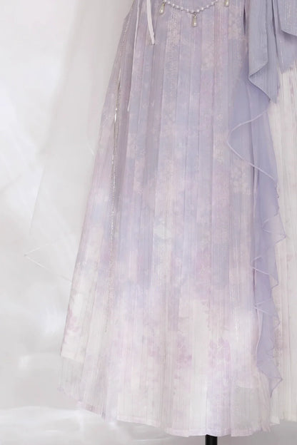 Meow Studio - Han Lolita Dress Side Slit Purple JSK Dress