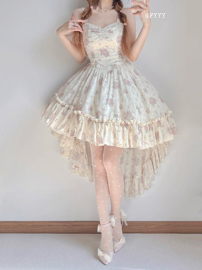 KuMa Lolita - Twilight Rose - Sweet Lolita Dress Sweater and JSK