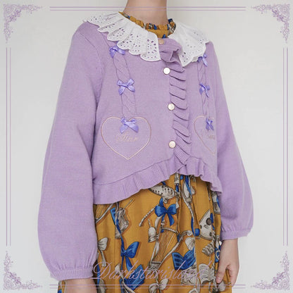 Dark Star Island - Sugar Frost - Sweet Lolita Cardigan Knit Embroidered Sweater