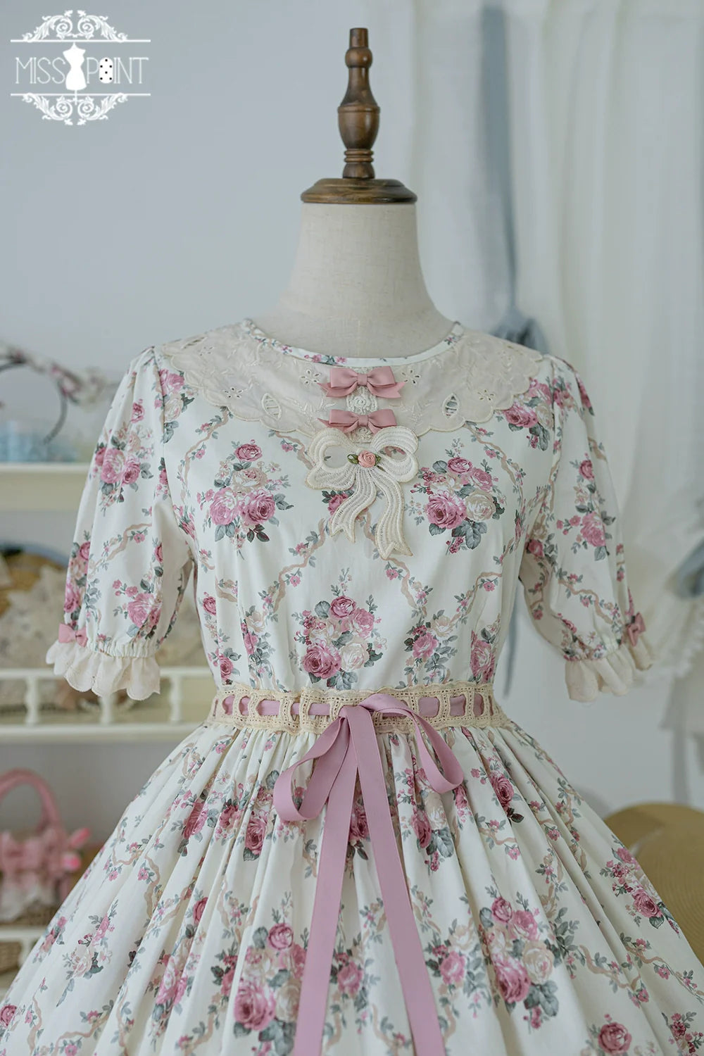 Miss Point - Customized Elegant Lolita OP Dress Cute Daily Girl Short Lolita Dress