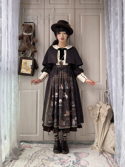 Miss Point - German Bookshelf - Classic Lolita OP Dress & Detachble Cape