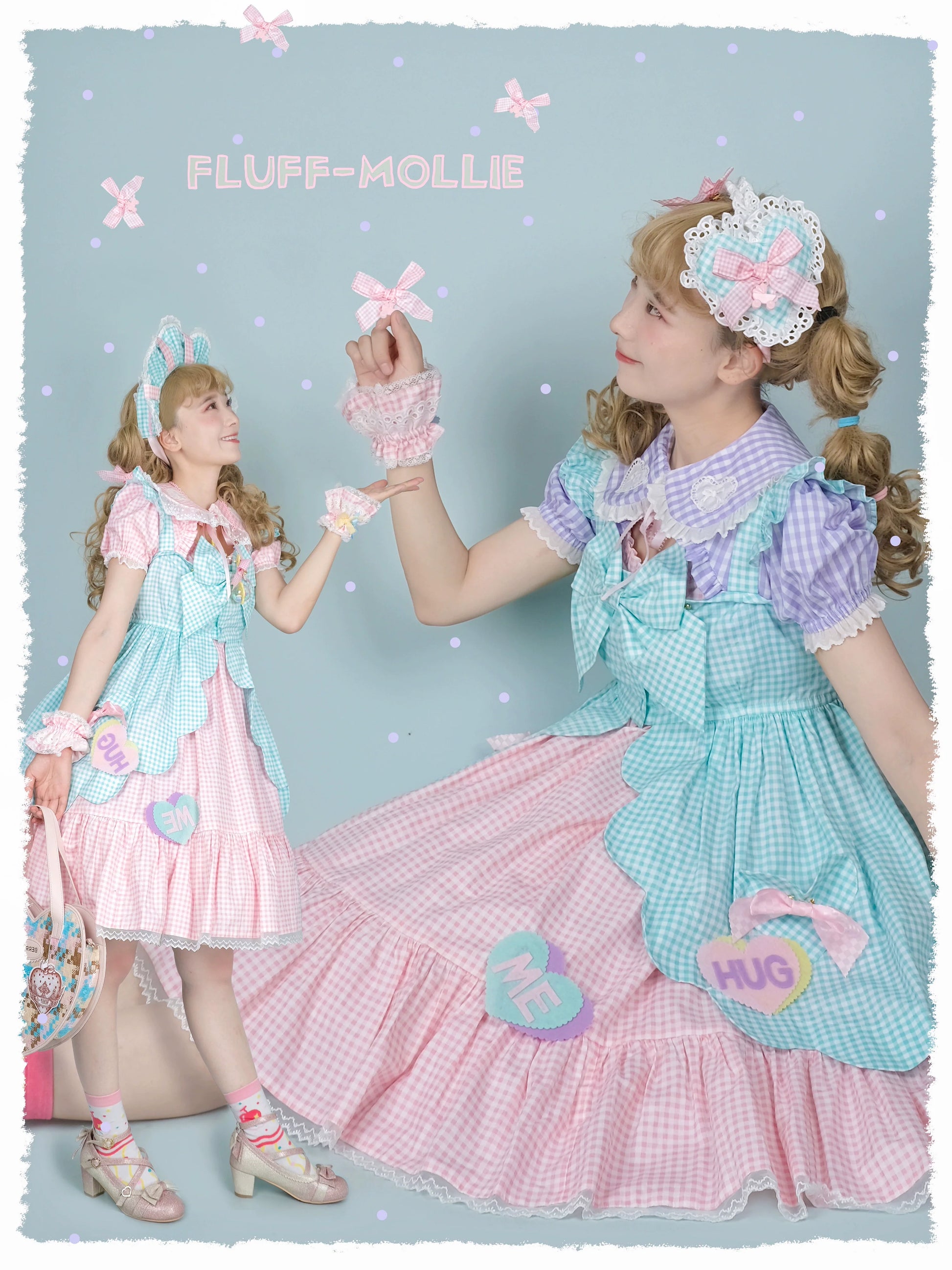 Fluff Mollie - Bean Breakfast - Sweet Lolita Overskirt Daily Daily Petaled Skirt