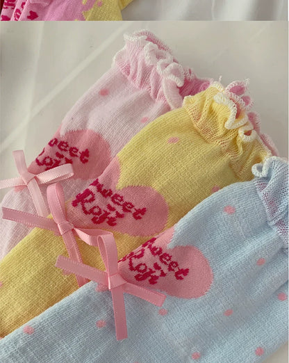 Roji Roji - Sweet Lolita Socks Cute Lolita Short Socks With Polka Dot