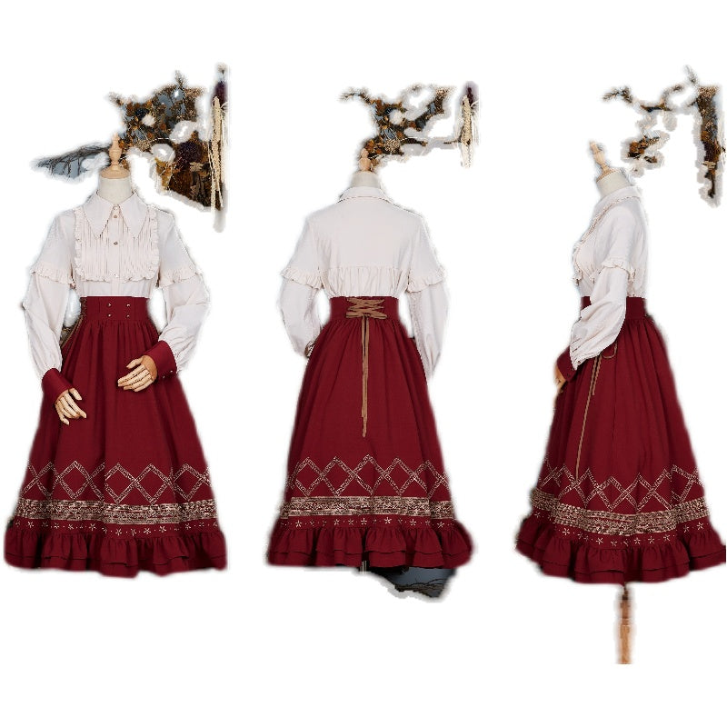 Yuan Su - Elegant  Solid Color Lolita SK