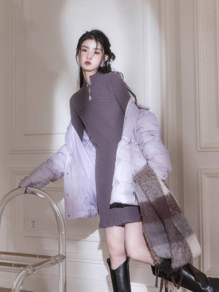 Chinese style wool dress【s0000005779】