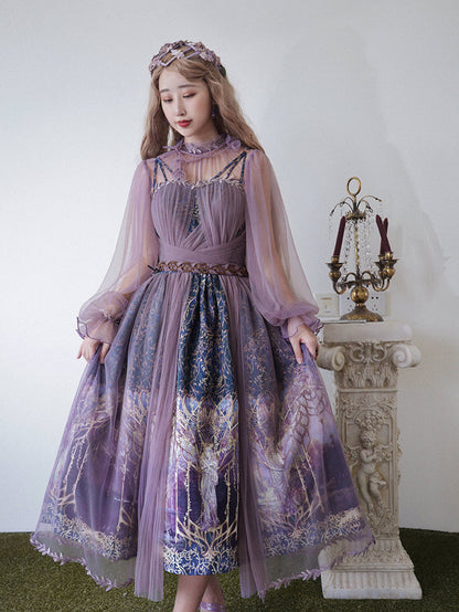 FunCcino - Dense Forest Corridor - Elegant Lolita Jumper Dress