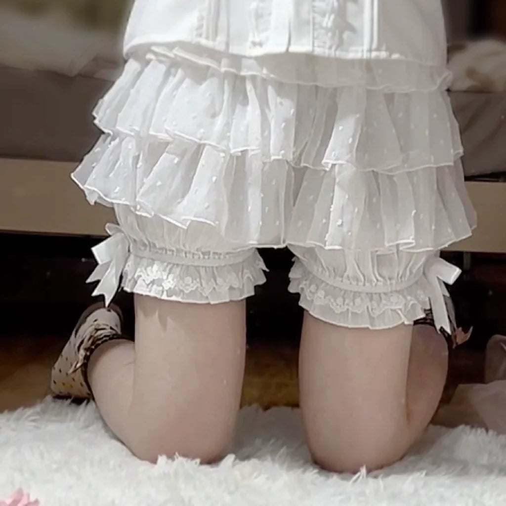 DMFS - Daily Lolita Bloomers Lace Cake Pants for Summer Wear