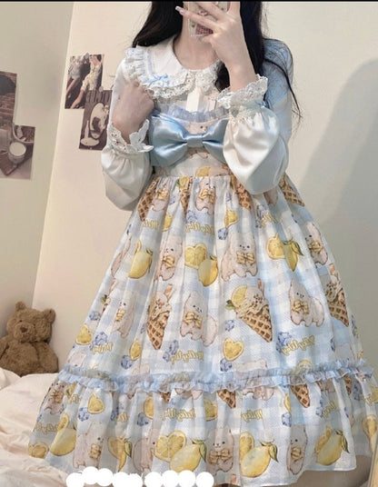 Milky Way - Lemon Puppy Lolita JSK Dress