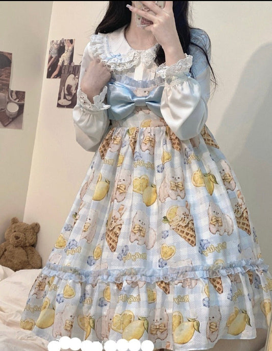 Milky Way - Lemon Puppy Lolita JSK Dress
