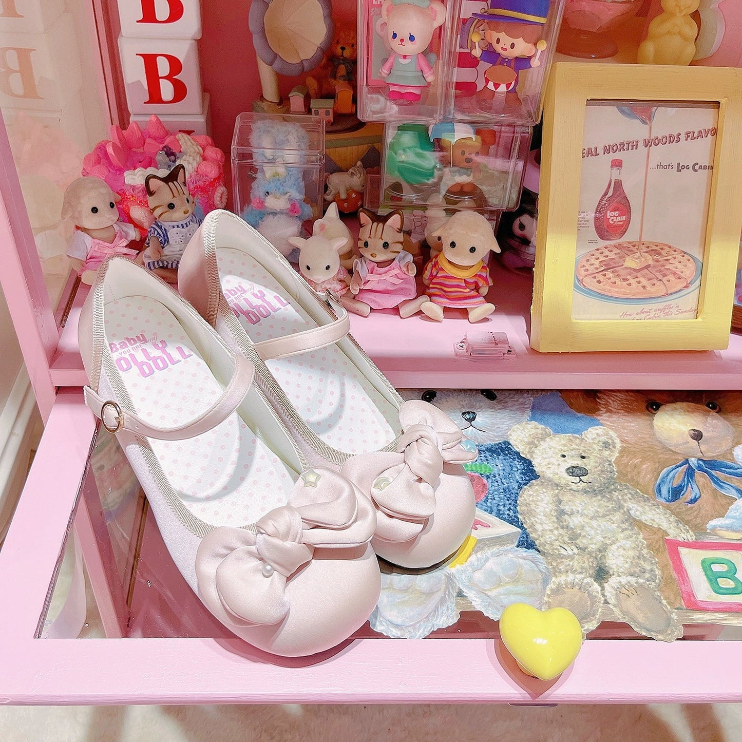 Dolly Doll - Little Fat Ding - Sweet Lolita Shoes Low Heel Round-toe Shoes