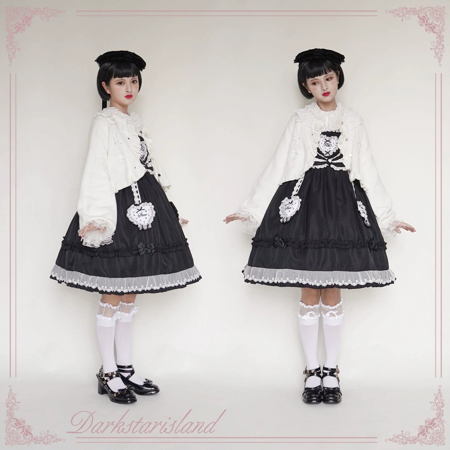Dark Star Island - Sugar Frost - Sweet Lolita Cardigan Knit Embroidered Sweater