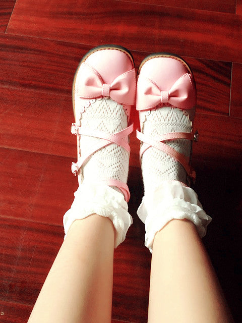 Sosic - Sweet Lolita Low Heel Shoes Multicolors