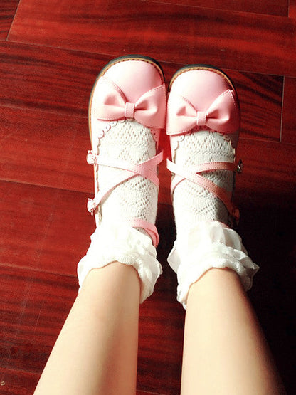 Sosic - Sweet Lolita Low Heel Shoes Multicolors