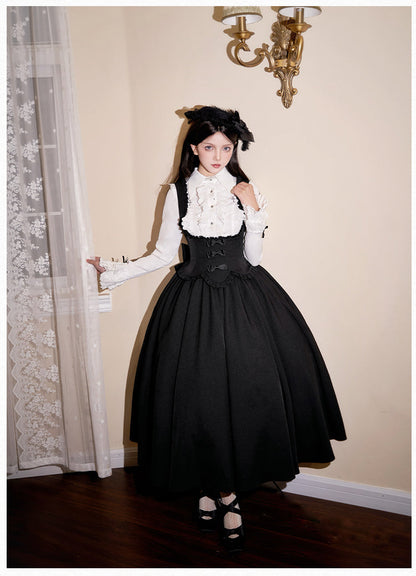 With PUJI - Silent Whisper - Classic Lolita Bust-supporting Long Dress, Shirt