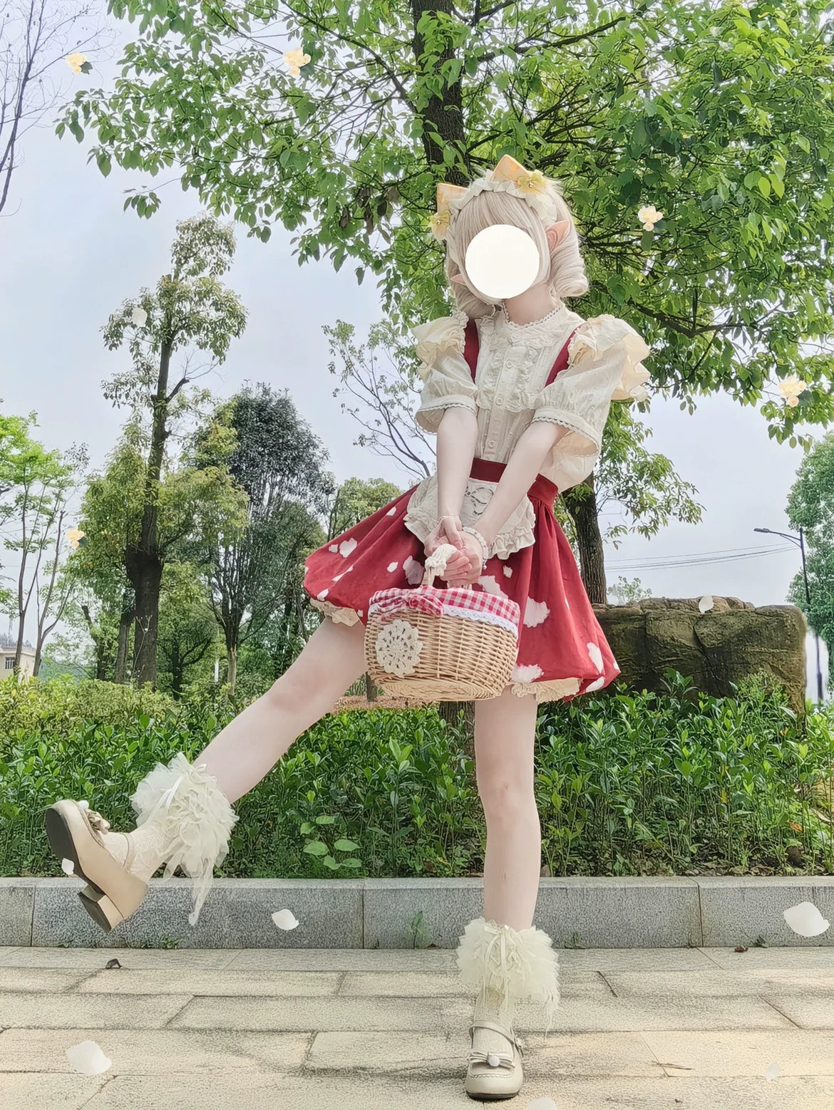 DMFS Lolita - Sweet Lolita Blouse Cotton Summer Short Sleeve Shirt