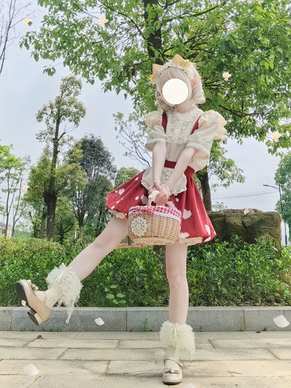 DMFS Lolita - Sweet Lolita Blouse Cotton Summer Short Sleeve Shirt