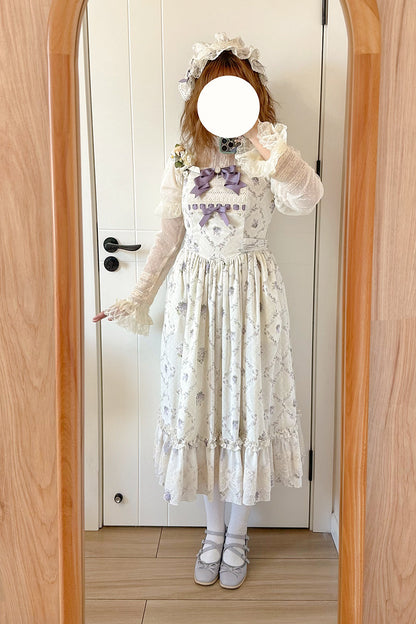 Miss Point - Customized Wood Rose 2.0 Elegant Vintage Jumper Dress